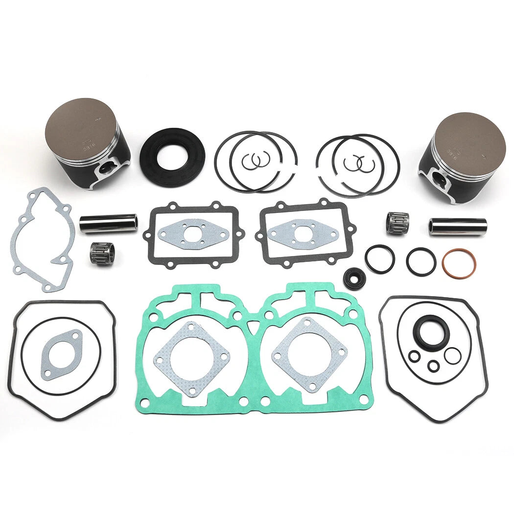 Top End Rebuild Kit for Ski-Doo MXZ 800 (2000–2007) - Dual Ring Pistons, Bearings, Gaskets