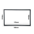 Auto Stereo Panel / 1pc / ABS Plastic Black Ultra-thin Radio Panel for Car Stereo