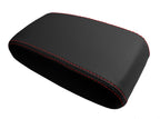 Console Lid Pull Over Cover Leather for Toyota Matrix (2003–2008) Red Stitch