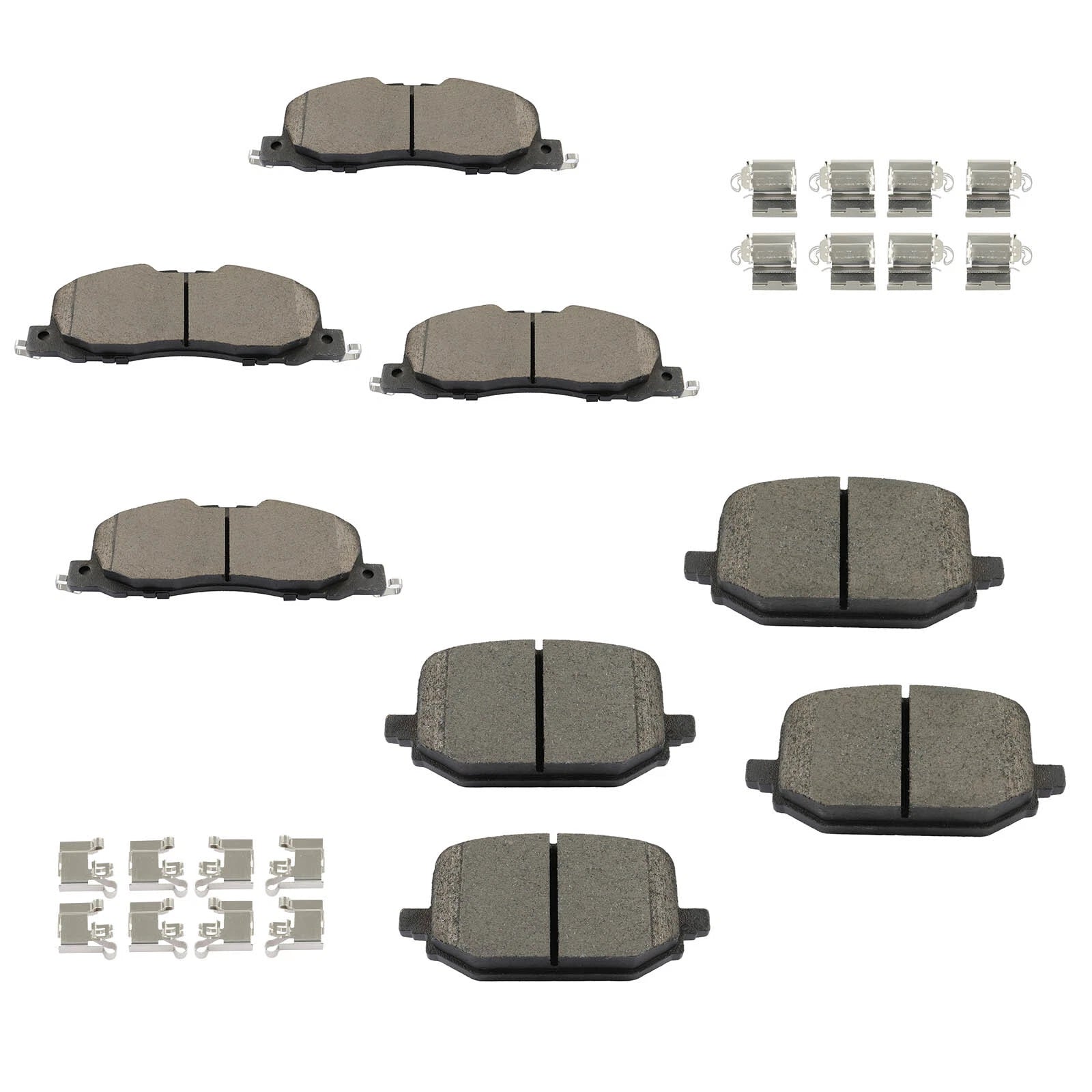 Set of 8 Ceramic Brake Pads for Ford Explorer (2020–2023)