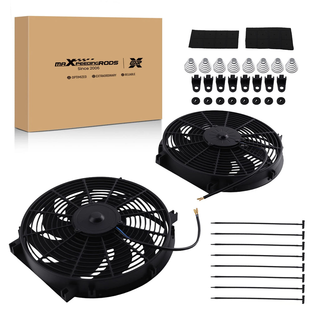 Cooling Fan Kit for Universal Radiator Oil Cooler (14 Inch)