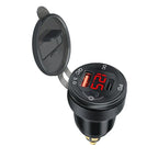 Type-C Dual USB Charger Hella DIN Socket with Voltmeter for BMW Motorrad