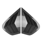 Carbon Fiber Look Rear Window Louver Trim for BMW X6 E71 E72 (2008–2014)