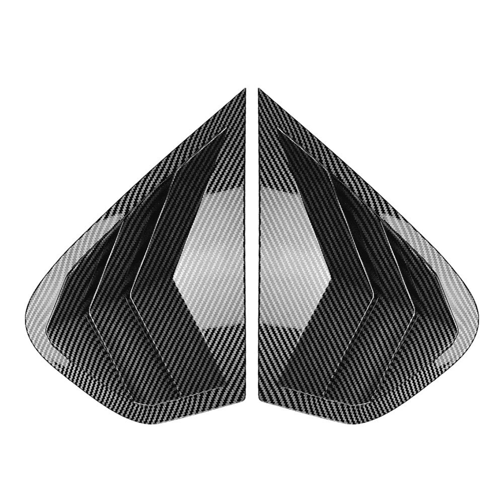 Carbon Fiber Look Rear Window Louver Trim for BMW X6 E71 E72 (2008–2014)