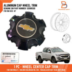 Black Aluminium Wheel Center Cap Trim for Holden Colorado Trailblazer (17-22)