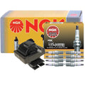 NGK HEI Ignition Coil & 8 G-Power Platinum Spark Plugs for Ford F-150