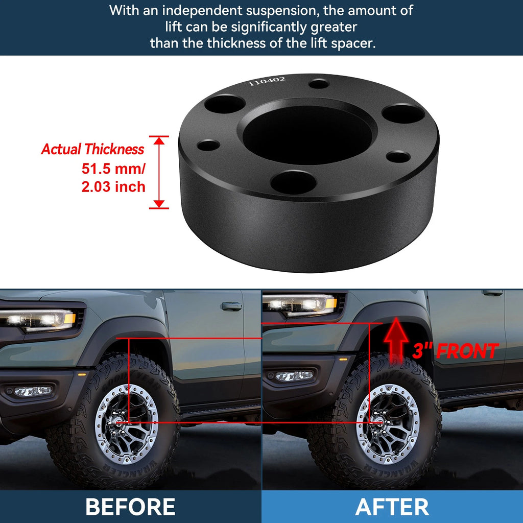 3" Front Leveling Lift Kit for GMC Sierra 1500, Yukon, Chevrolet Silverado, Tahoe