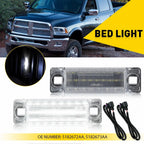 Pair LED Truck Bed Cargo Lights + Wiring Kit for Dodge RAM 1500 2500 (2016–2018)