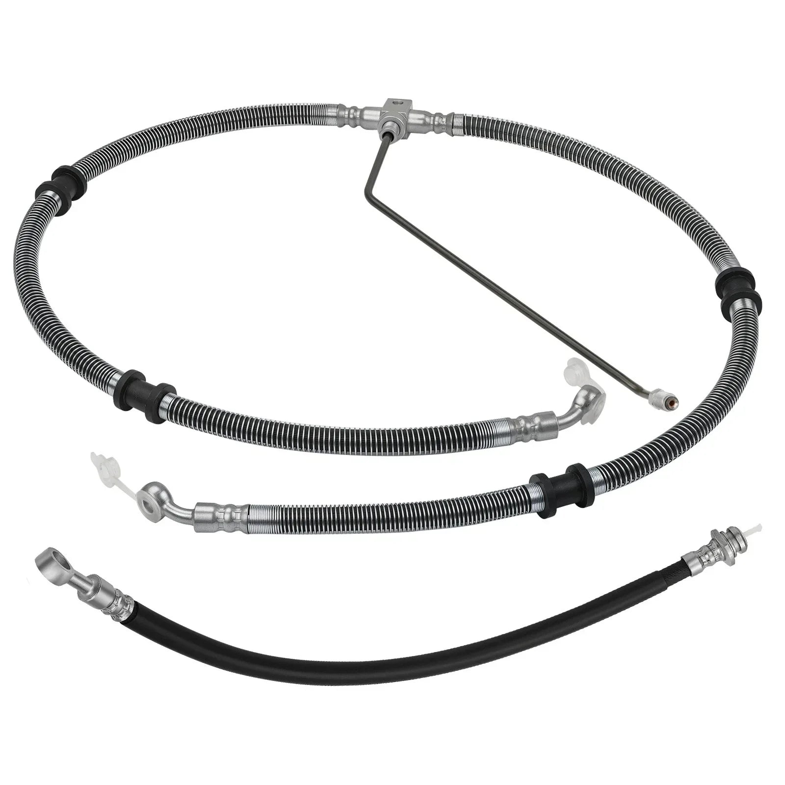 Front Brake Hose Line Pipe Kit for Yamaha Kodiak Grizzly Bruin (2003–2014)