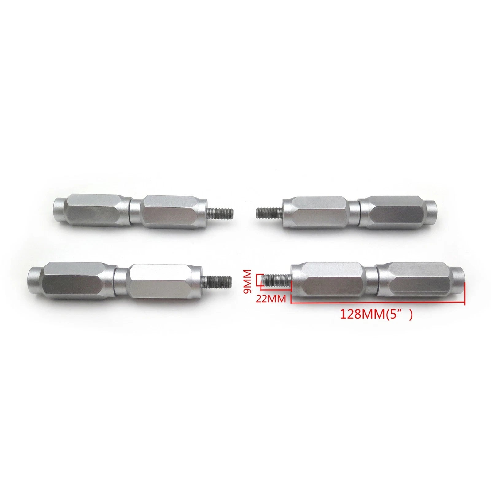 2X Wheel Stud Spacer Bolts 10mm x 1.25 for Yamaha Blaster (1990–2006)
