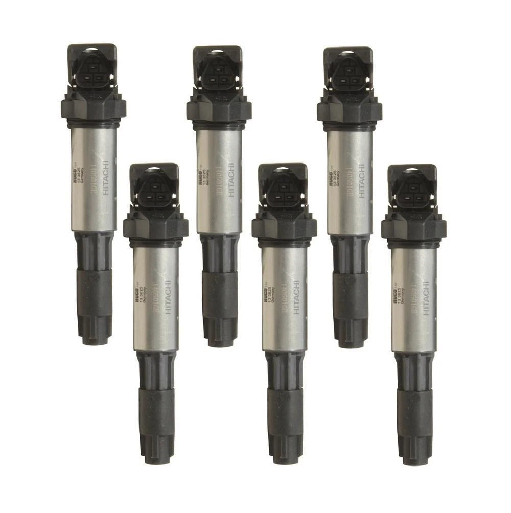 Set of 6 Ignition Coils for BMW E46 320i (2003–2004) E36 Z3 3.2L L6 (2000)