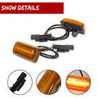 2X Amber LED Wheel Fender Side Marker Lights for Chevy GMC 2500HD 3500HD