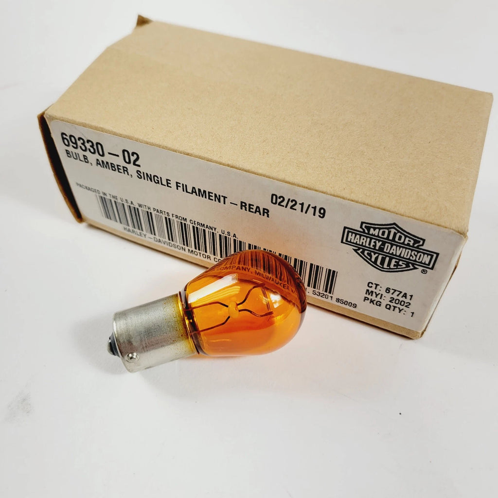 Single Filament Rear Turn Signal Bulb for Harley-Davidson (69330-02)