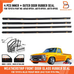 Inner Outer Weatherstrip Door Seal for Toyota Hilux Ute (78-86)