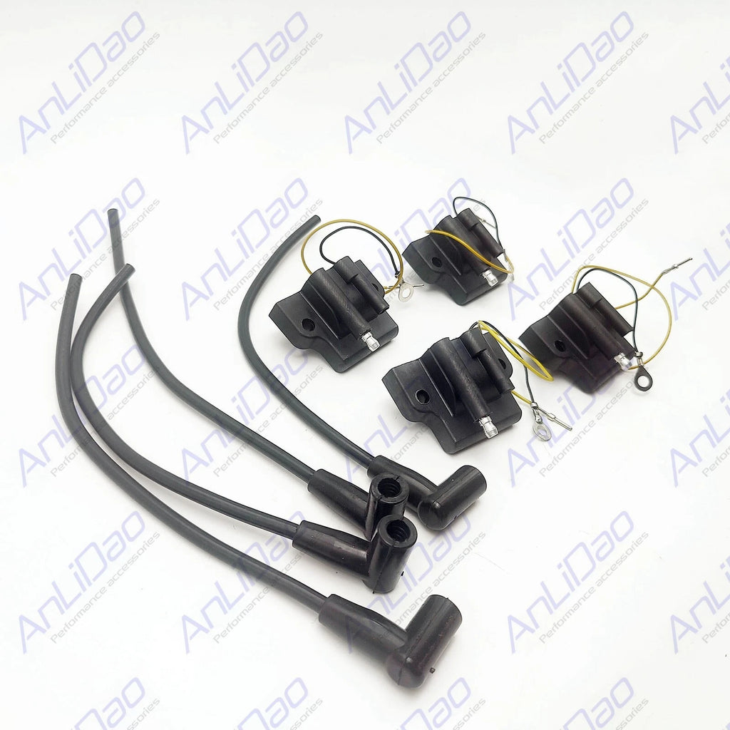 Set of 4 Ignition Coils for Johnson Evinrude Outboard (18-5176, 0582106, 0582366, 0581998)