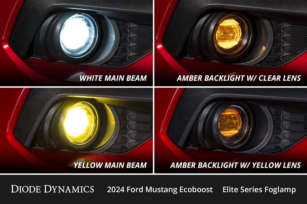 Diode Dynamics Elite Series Add-On White Fog Light Kit for 2024–2025 Mustang GT
