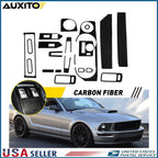 21Pcs Carbon Fiber Inner Cover Trim for Ford Mustang (2009–2013)