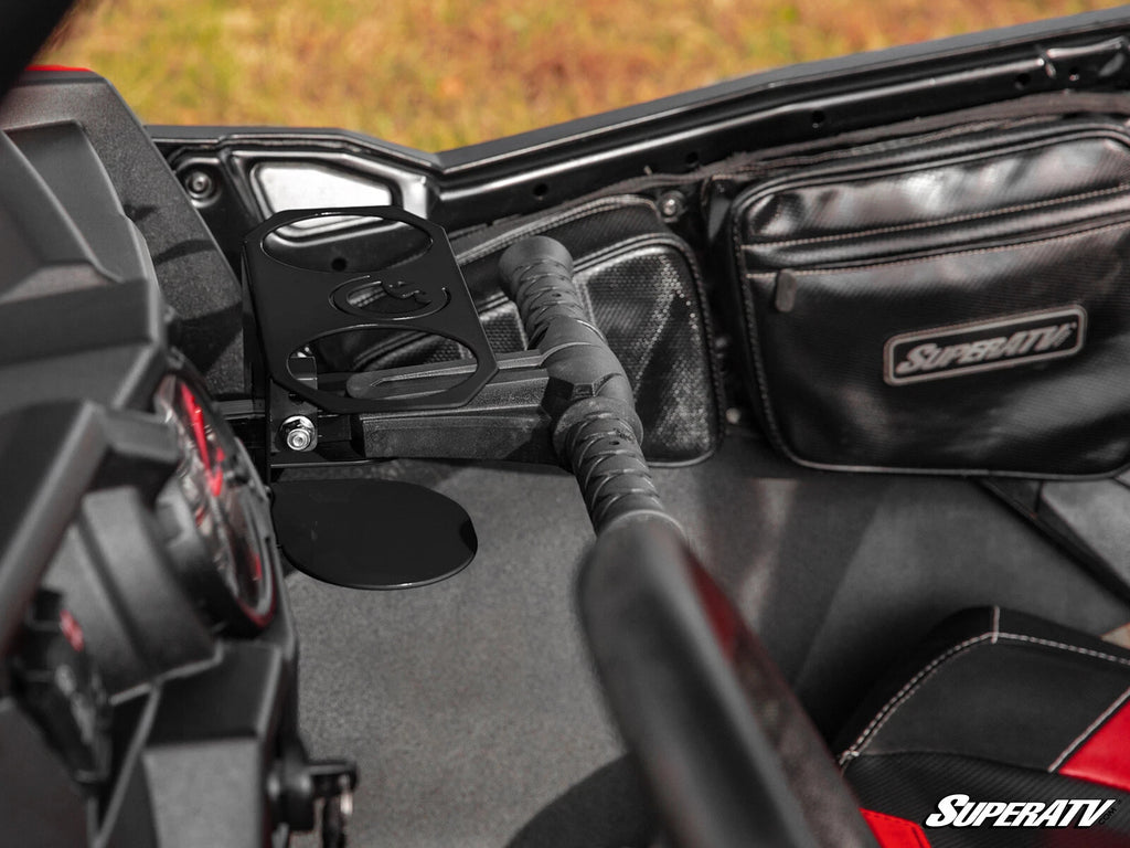 Grab Bar Cup Holder for Polaris RZR 900/1000 (See Fitment) - Black