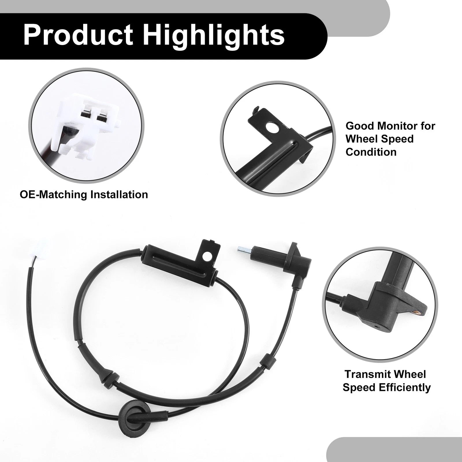 ABS Wheel Speed Sensor No. 95640-26000 for Hyundai Santa Fe (2001–2006)
