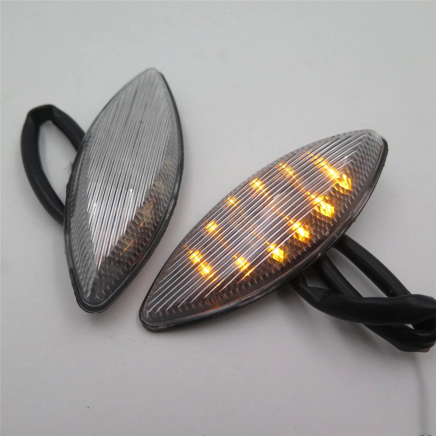 Mirror block base plate turn signal lens for Kawasaki ZX14 ZX14R (2006–2007)