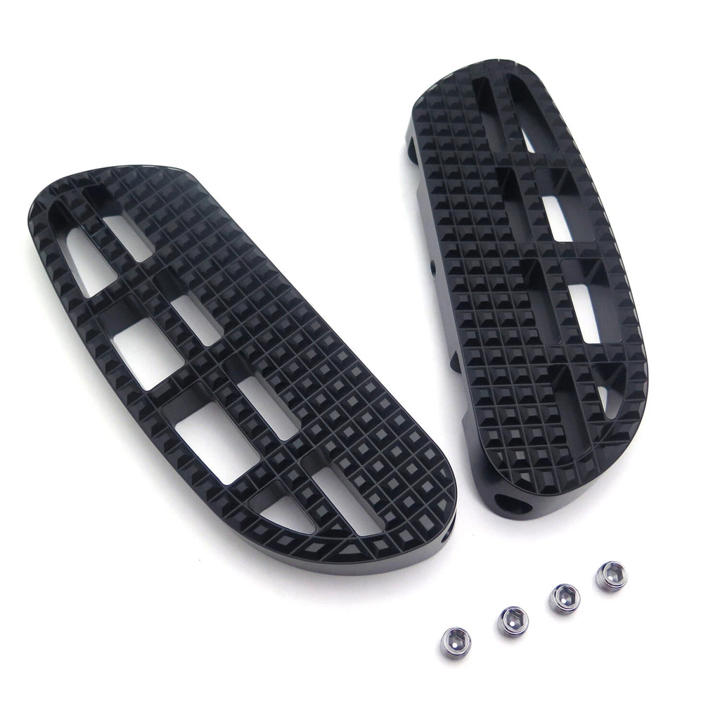 Black Dominator Passenger Footboard for Harley Touring Road Street Glide (1993–2019)