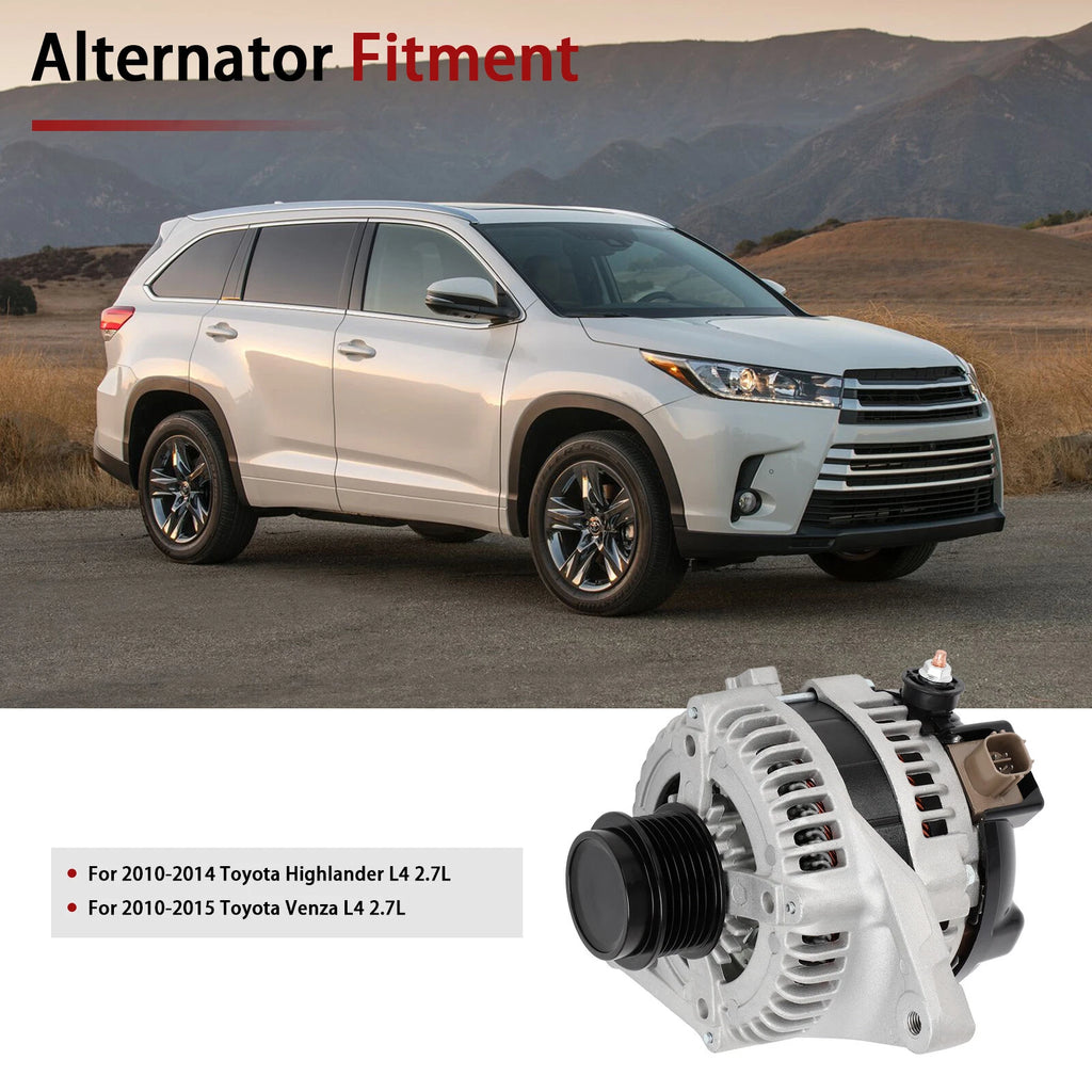Alternator for Toyota Highlander Venza 2.7L (2010-2015)