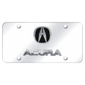 Dual Chrome on Chrome License Plate - Officially Licensed for Acura