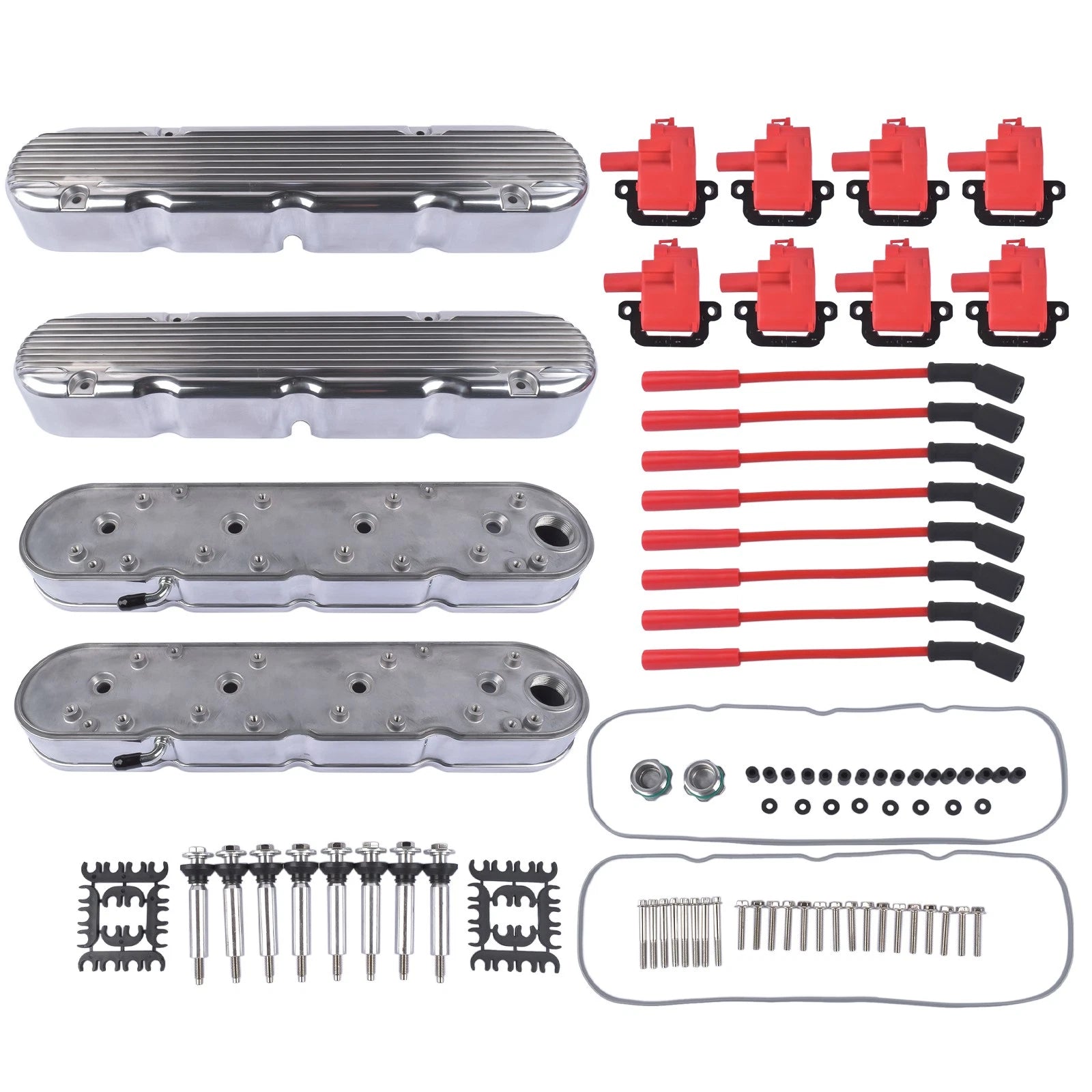 Engine Cast Aluminum Valve Covers for Chevy LS1 LS2 LS3 LS6 LS7 (1997–2023)