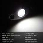 8X White LED Underbody Rock Lights for SUV Pickup Truck