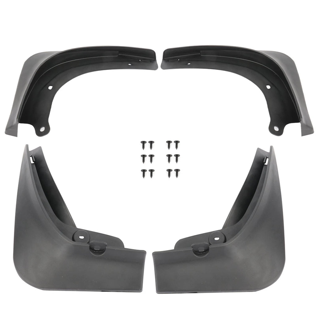 Set of 4 Black Mud Flaps for Tesla Model 3 (2016–2019)