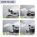 Foldable Silicone Flour Funnel for Mixer (Universal Fit)