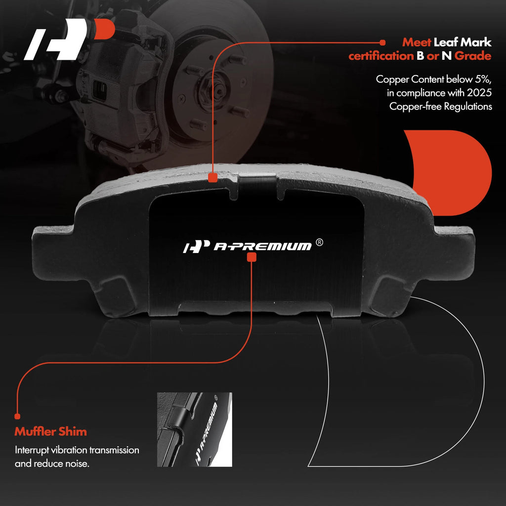Rear Disc Rotor & Brake Pad Set for Dodge Avenger Jeep