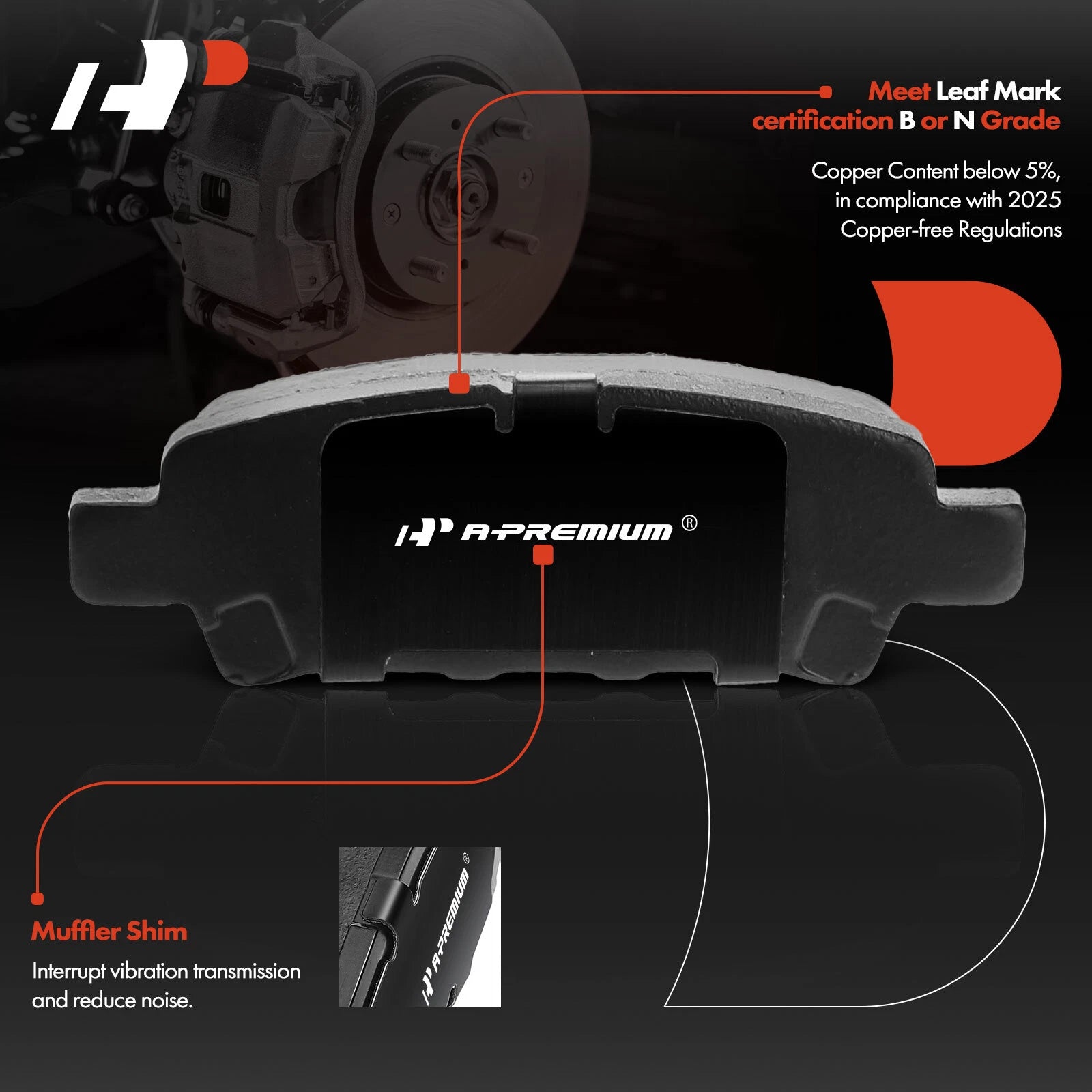 Rear Disc Rotor & Brake Pad Set for Dodge Avenger Jeep