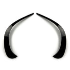 Gloss Black Front Bumper Spoiler Air Vent Outlet Trim for Benz GLC X253 (2021)
