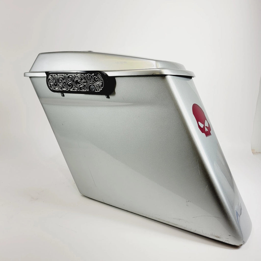 5" Stretched Extended Left Saddlebag Speaker Lid for Harley Touring (1993–2013)