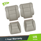 Leather Cover Set for Acura RDX (2007–2012) Gray Perforated Front Seats