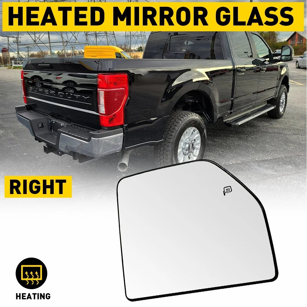 Heated Tow Mirror Glass for Ford F150 F250 (2015–2022) Right Side