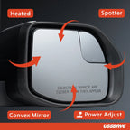 Side Mirror for Ford Maverick (2022–2024) W/Spotter Heated Power Adjust 5Pin