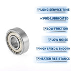 609ZZ Deep Groove Ball Bearing for Scooter Skateboard Wheel (1 Pc)