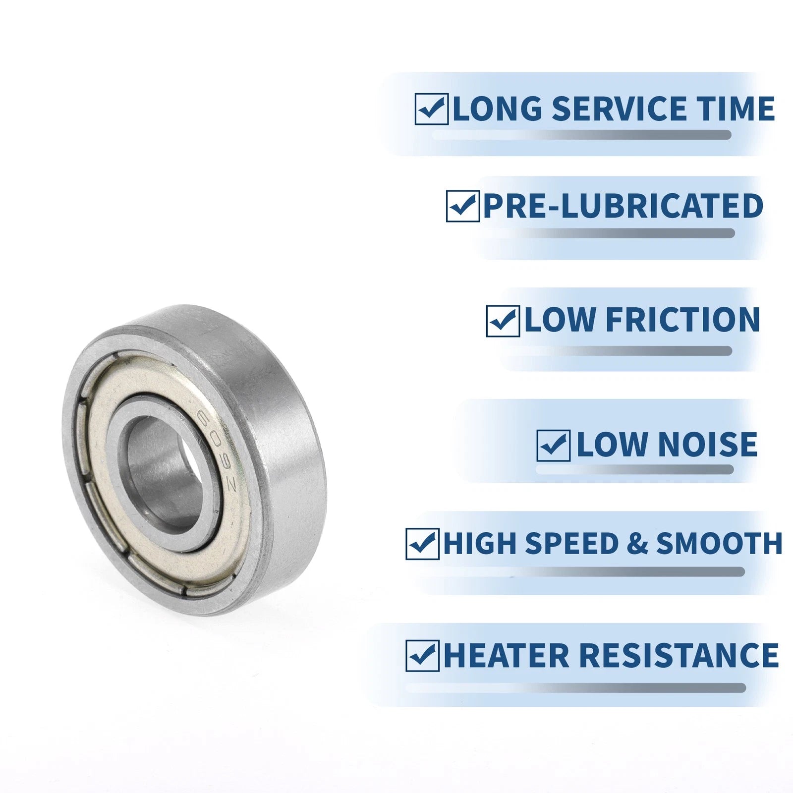 609ZZ Deep Groove Ball Bearing for Scooter Skateboard Wheel (1 Pc)