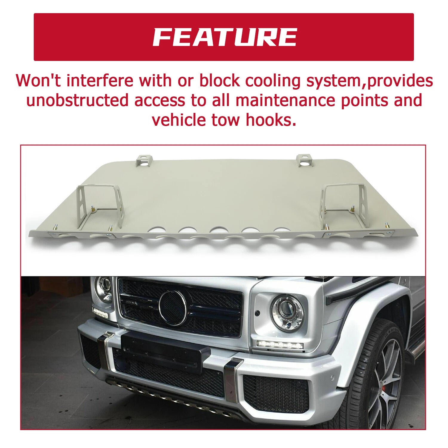 Skid Plate Front Bumper for Mercedes-Benz G-Class G63 (W463)