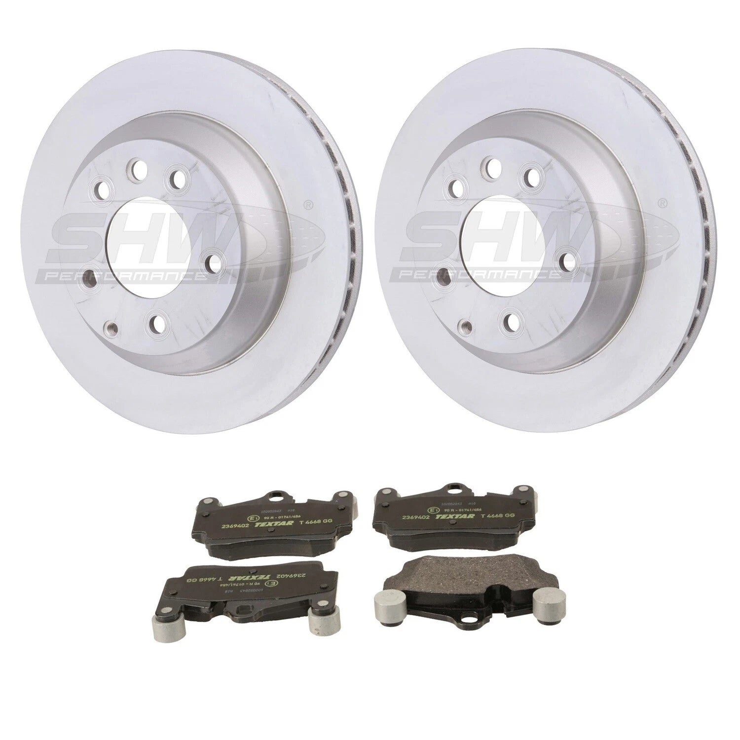 SHW Performance Brake Kit with Rotors & Textar Pads for Q7 Cayenne Touareg (2003–2010)