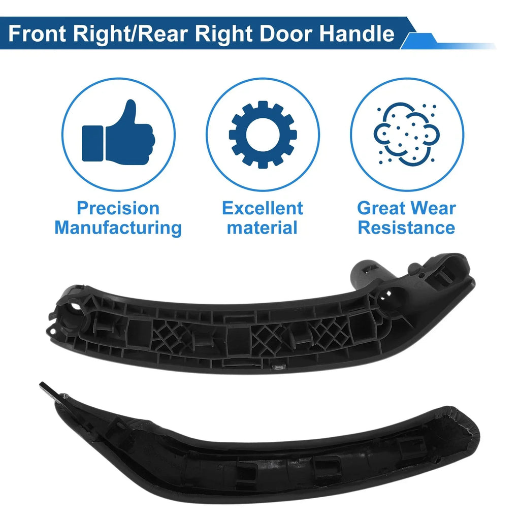 Front Driver Side Inner Door Panel Handle for BMW X3 Black (2010 - 2016)