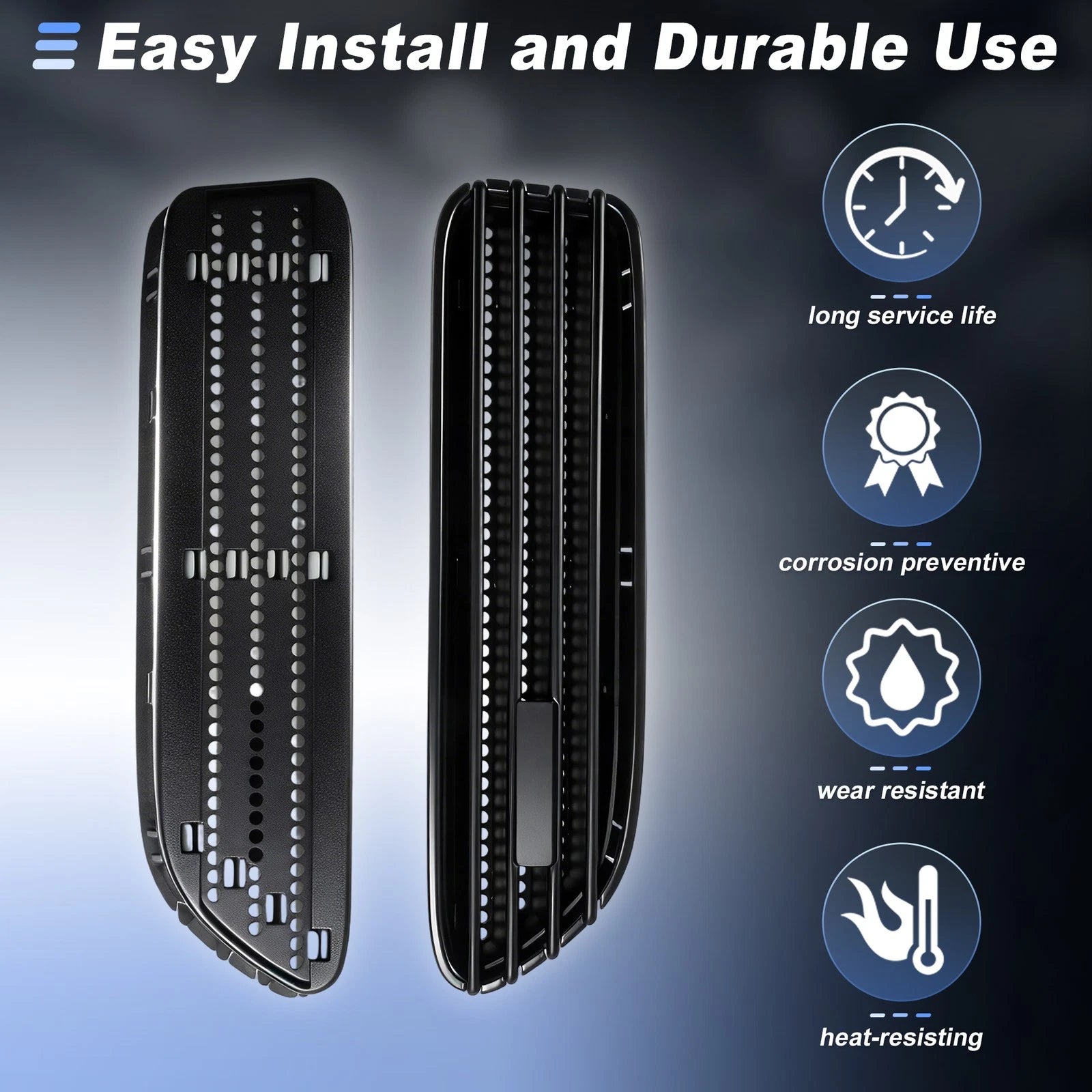 Side Fender Air Vents Trim Cover for BMW E46 M3 (2001–2006) Matte Black