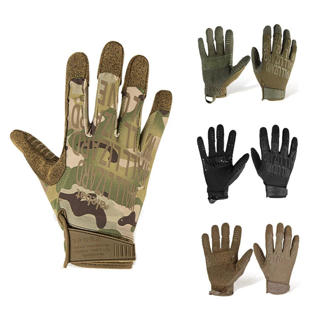 Anti Slip Tactical Gloves for Motorcycle (Full Finger, Touch Screen)