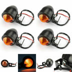 4X Mini Turn Signal Light for Universal Motorcycle (Vintage) T9