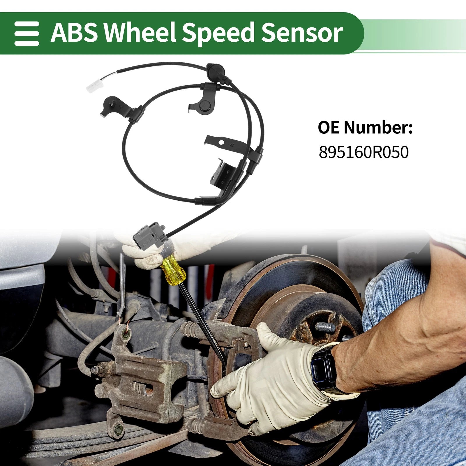ABS Wheel Speed Sensor No. 895160R050 for Toyota RAV4 (2013–2018) Rear Right