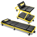 2-in-1 Rolling Creeper for Automotive Use (48" x 18" x 5.9", 330lbs Capacity)