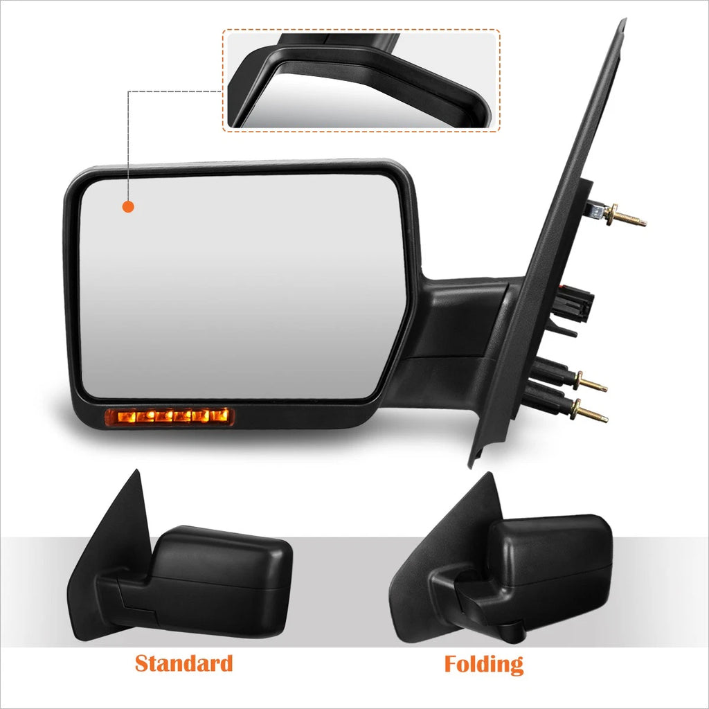Right Side View Mirror with LED Signal Lamp for Ford F150 (2004–2014)
