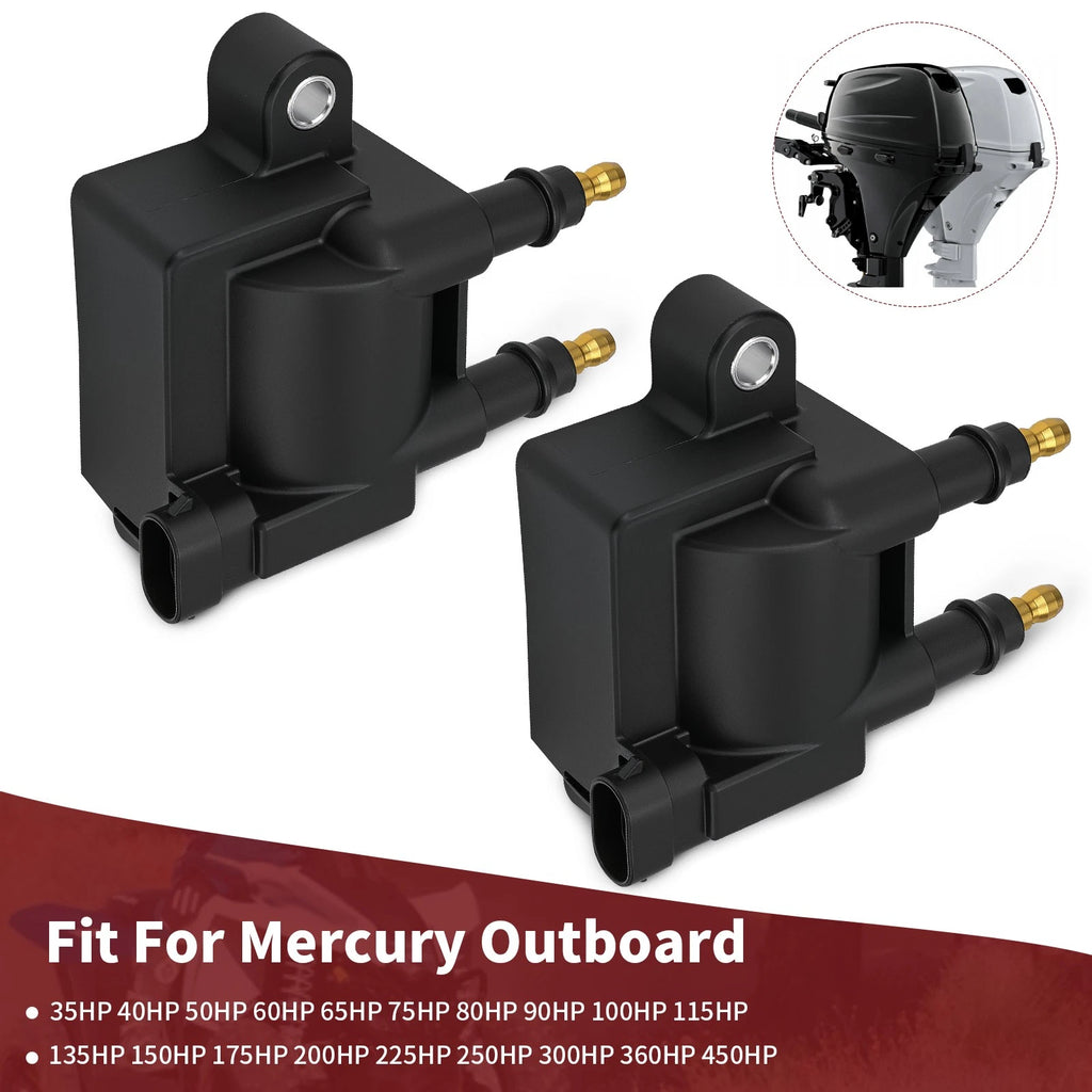 2X Ignition Coil 8M0029482 300-8M0044991 for Mercury Outboard (35HP–450HP)
